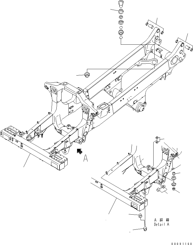 FRAME SUB ASS'Y 569-46-8X232 KOMATSU