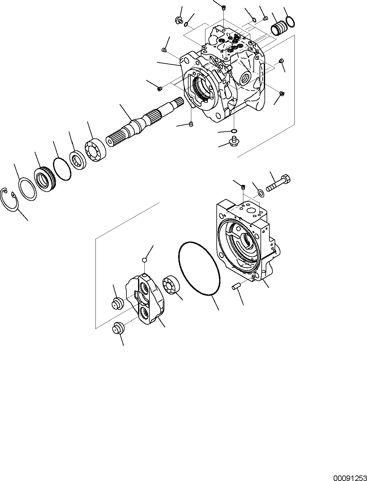 Комплект распорок (\7\ 708-1W-05850) KOMATSU