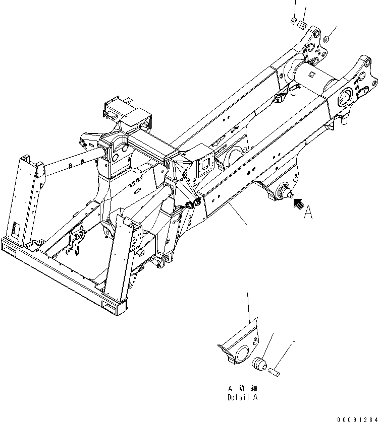 FRAME SUB ASS'Y,EXHAUST BRAKE 561-46-83112 KOMATSU