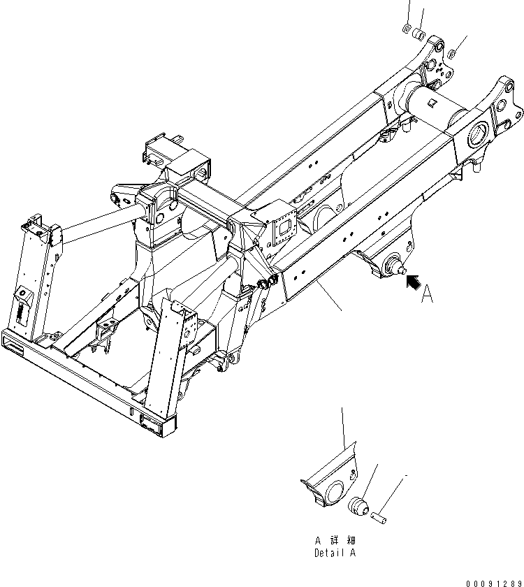 FRAME SUB ASS'Y,INCLINATION LADDER 561-46-82460 KOMATSU