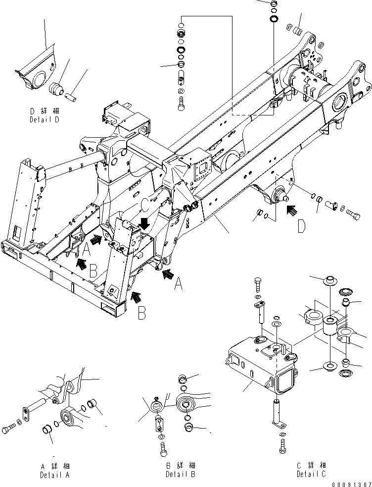 Рама (подузел) 561-46-84221 KOMATSU