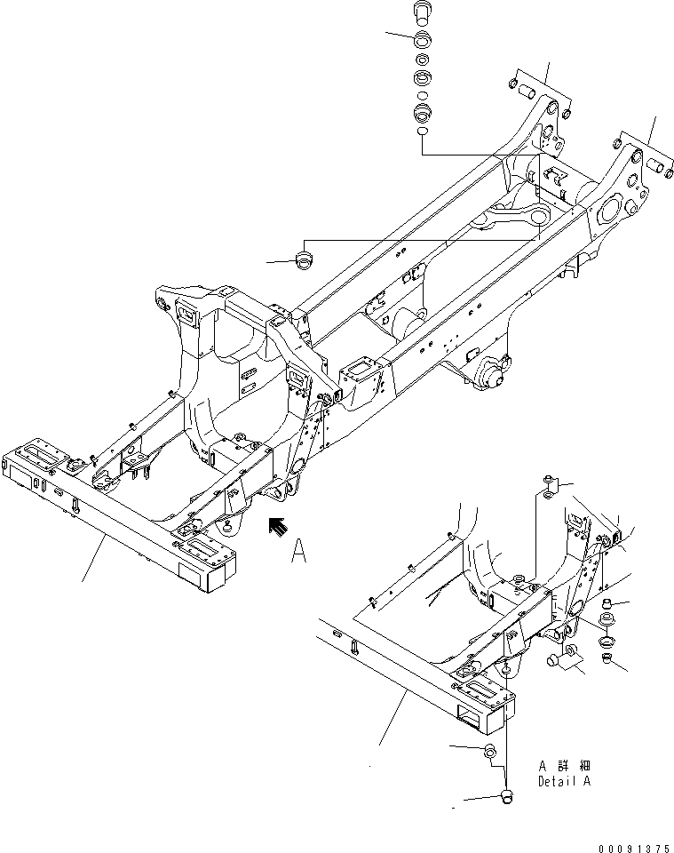FRAME SUB ASS'Y 569-46-8X190 KOMATSU
