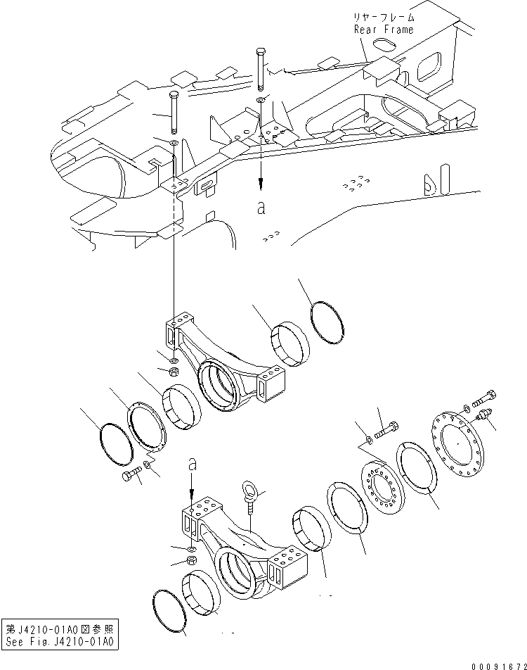 Гайка 01580-04536 KOMATSU