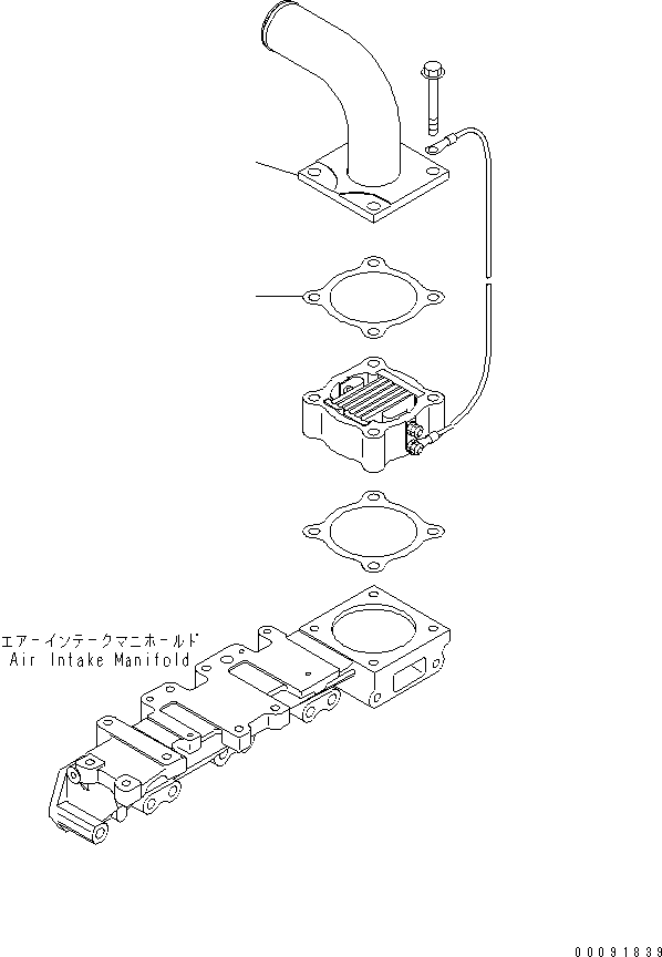 Connector, Air 6271-11-4441 KOMATSU