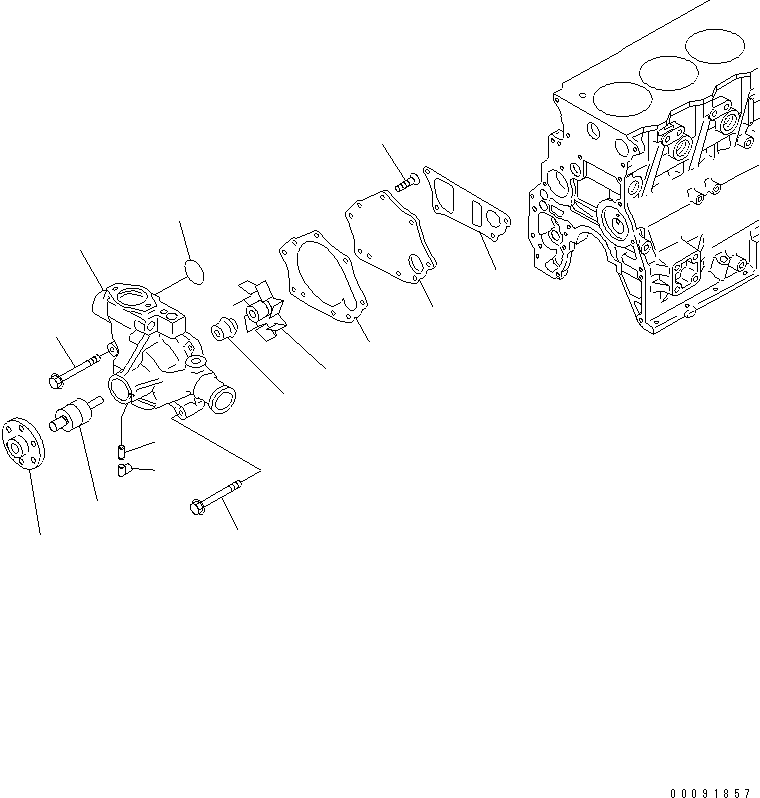 Трубка 6205-61-8680 KOMATSU