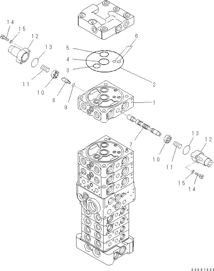 Клапан (подузел) 723-21-07501 KOMATSU