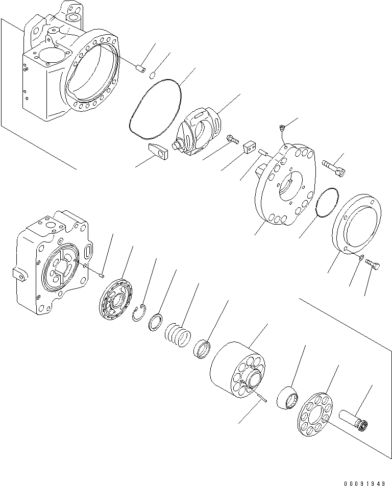 CRADLE ASS'Y,REAR (\7\708-2L-04430) KOMATSU