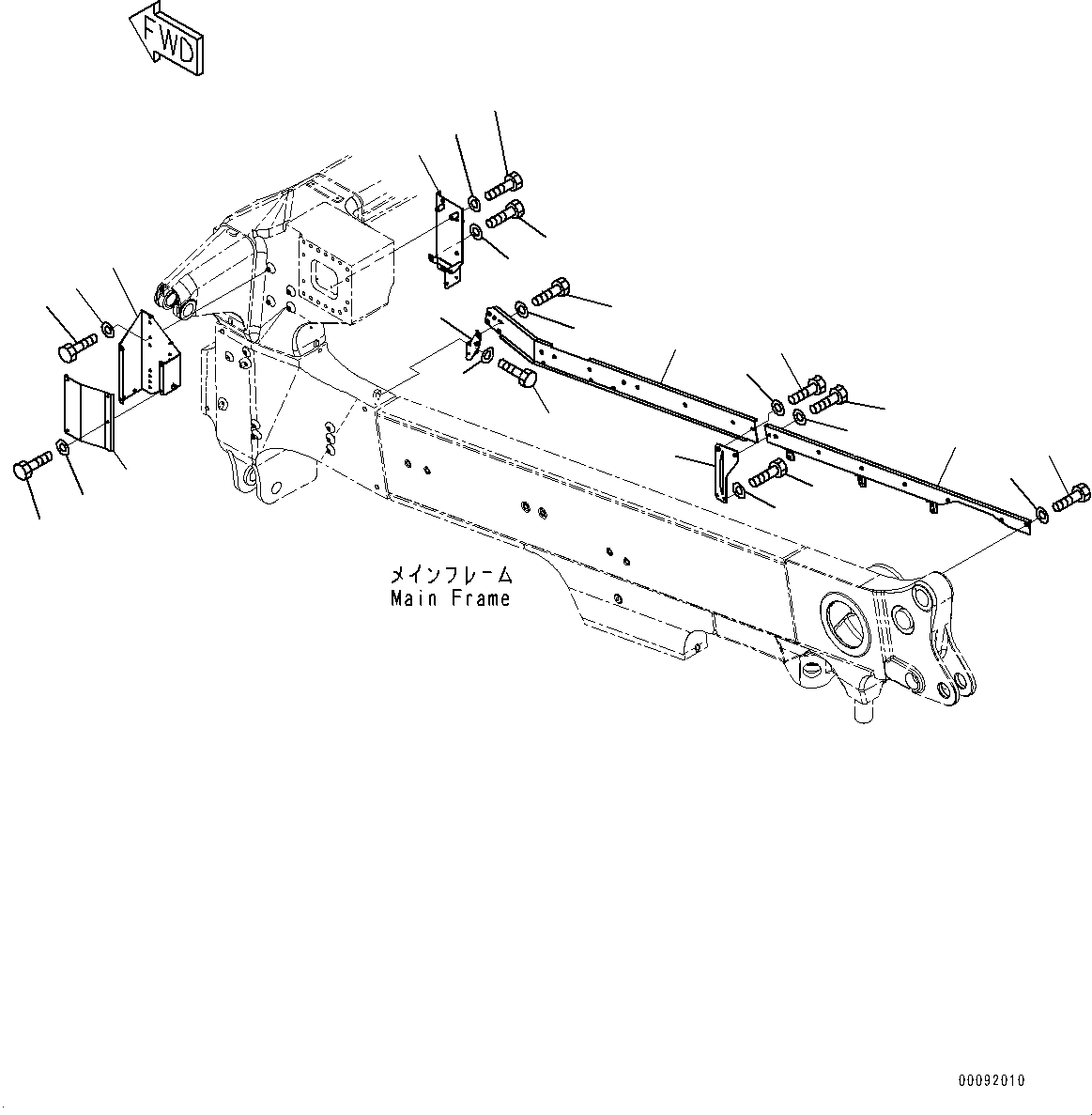 Кронштейн 561-06-8A650 KOMATSU