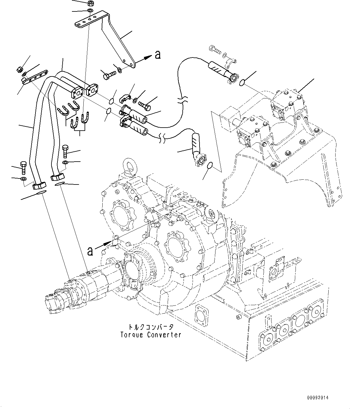 Шланг фланцевого типа 07087-012A7 KOMATSU