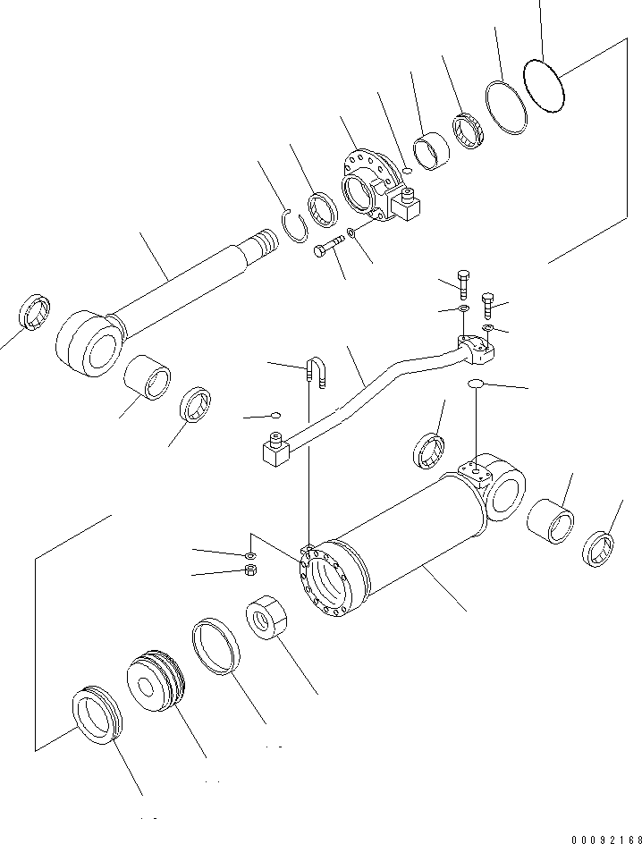 CYLINDER ASS'Y,RIPPER 707-01-0CH40 KOMATSU