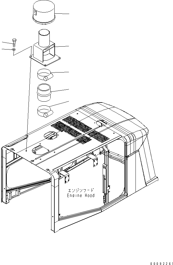 Pre-cleaner Assembly 421-U12-3102 KOMATSU