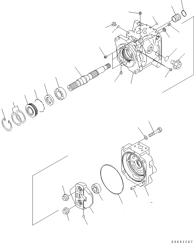 Насос в сборе 708-1U-01217 KOMATSU