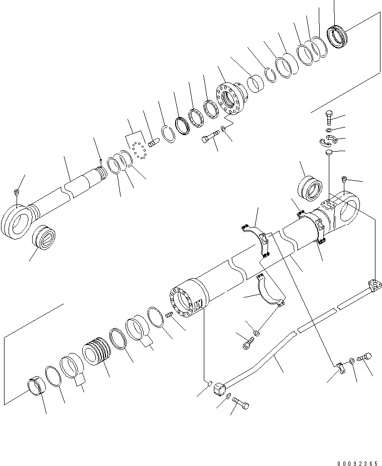 Цилиндр в сборе 707-01-0CC50 KOMATSU