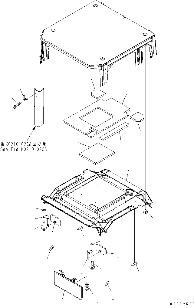 ROOF PAD 423-925-3380 KOMATSU