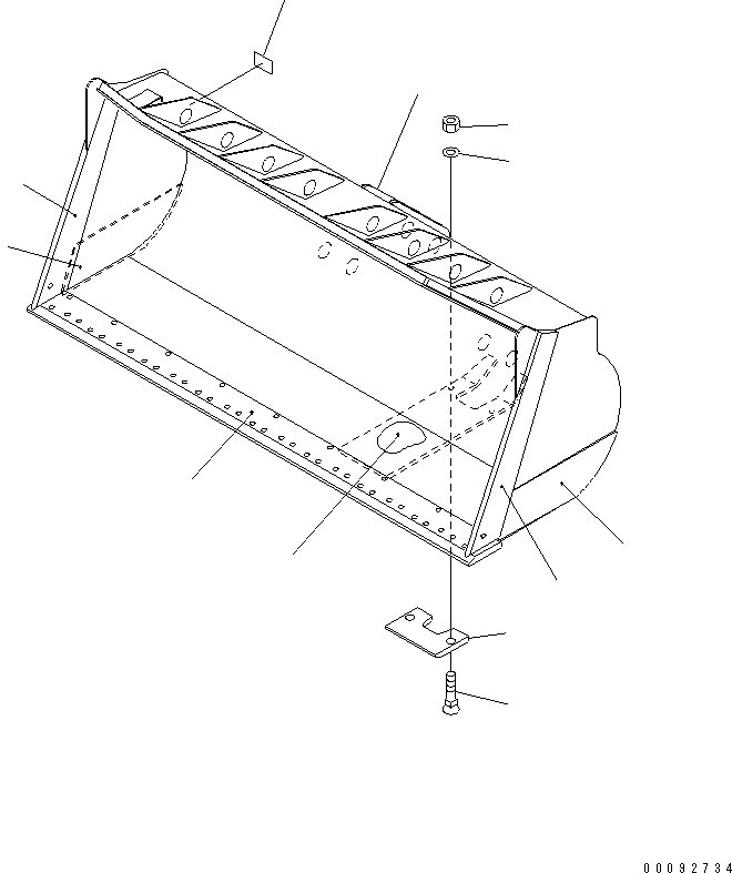 Ковш в сборе 424-T71-2200 KOMATSU