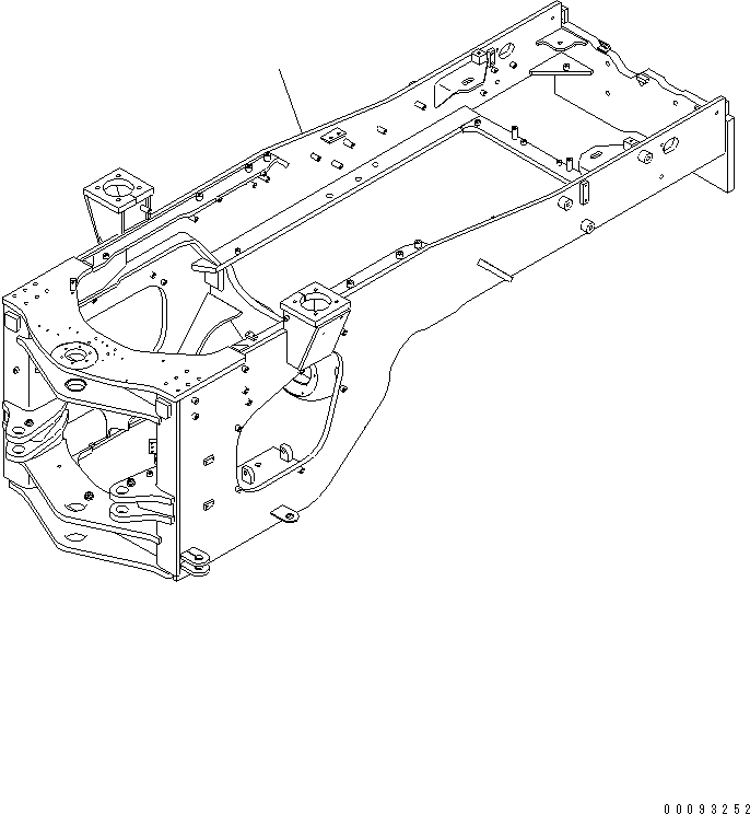 Задняя рама 421-S95-3591 KOMATSU