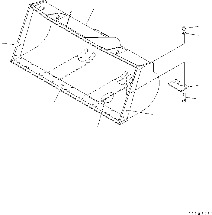 Ковш в сборе 424-70-22100 KOMATSU
