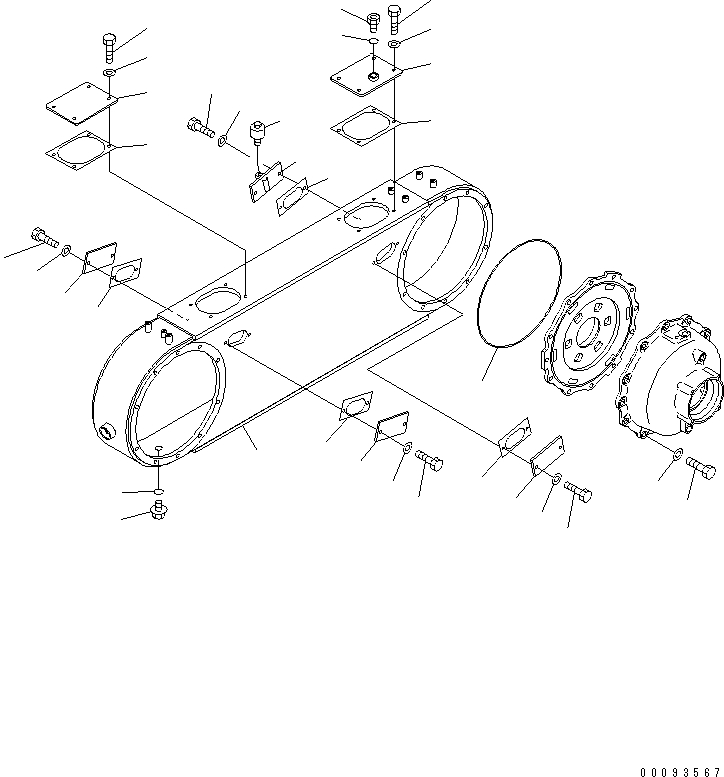 Крышка 23A-23-11161 KOMATSU