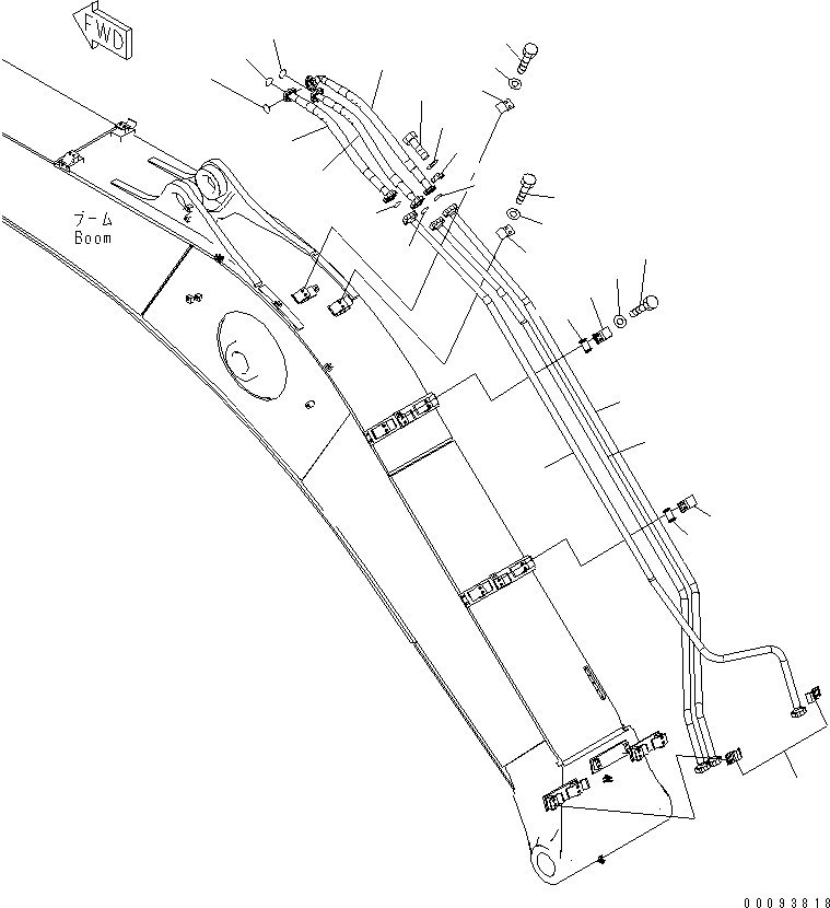 Шланг фланцевого типа 07085-010A9 KOMATSU