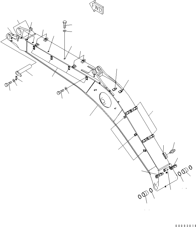 Стрела 207-70-77154 KOMATSU