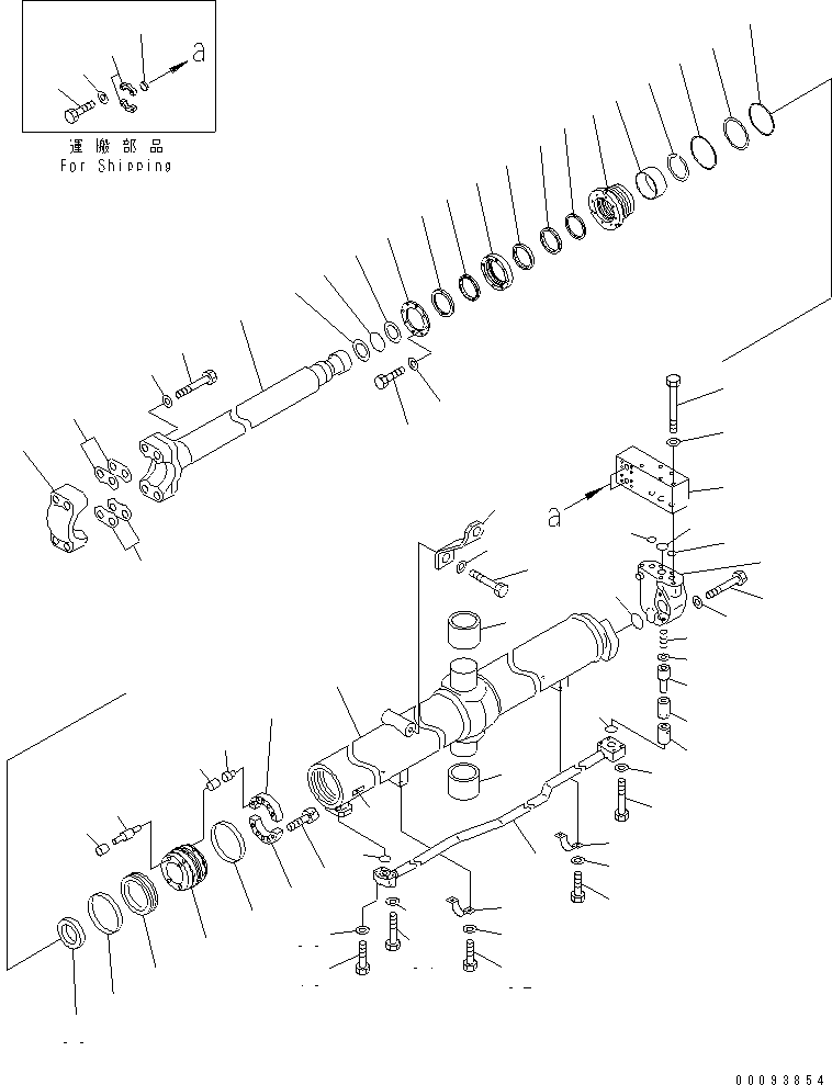 Цилиндр в сборе 707-E2-00210 KOMATSU