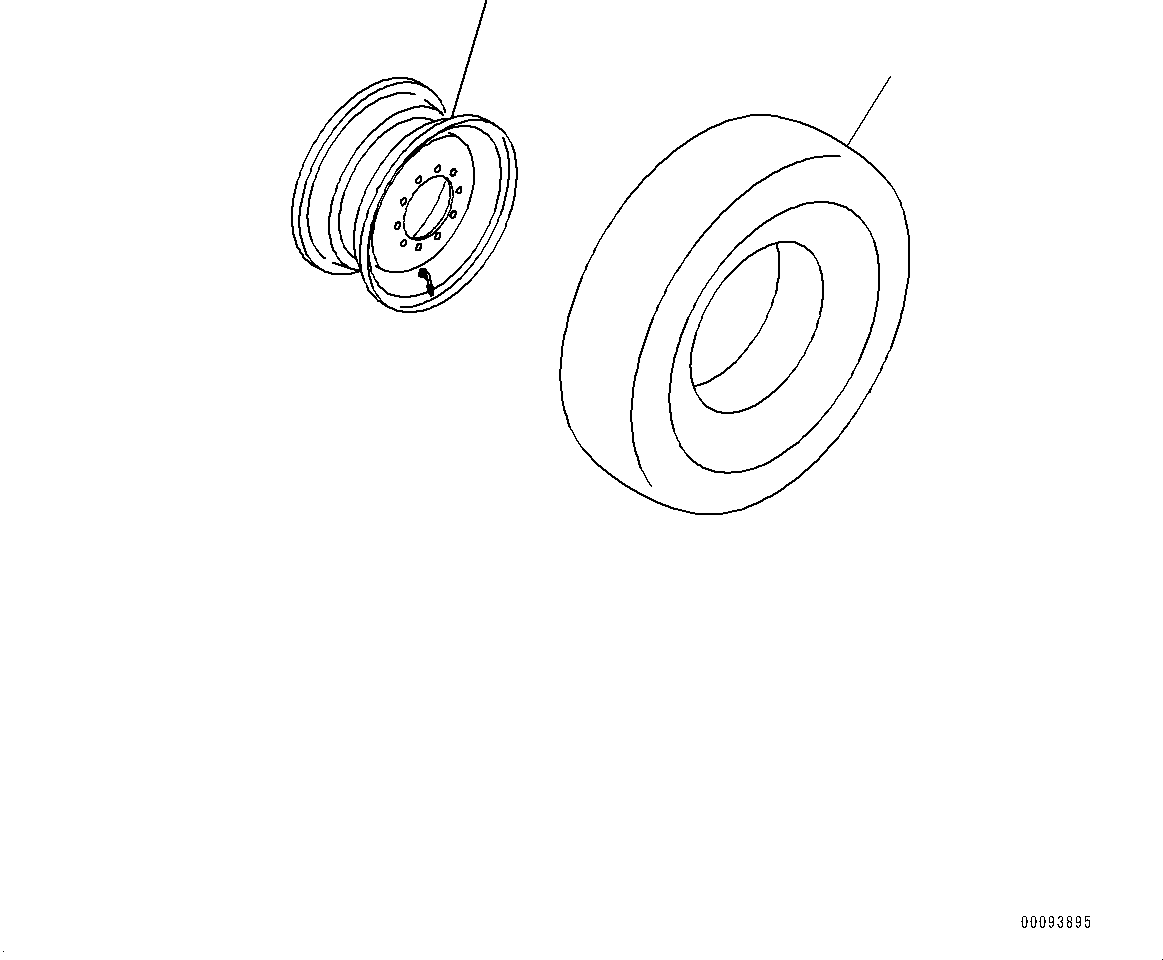 Tire Assembly 232-30-54300 KOMATSU