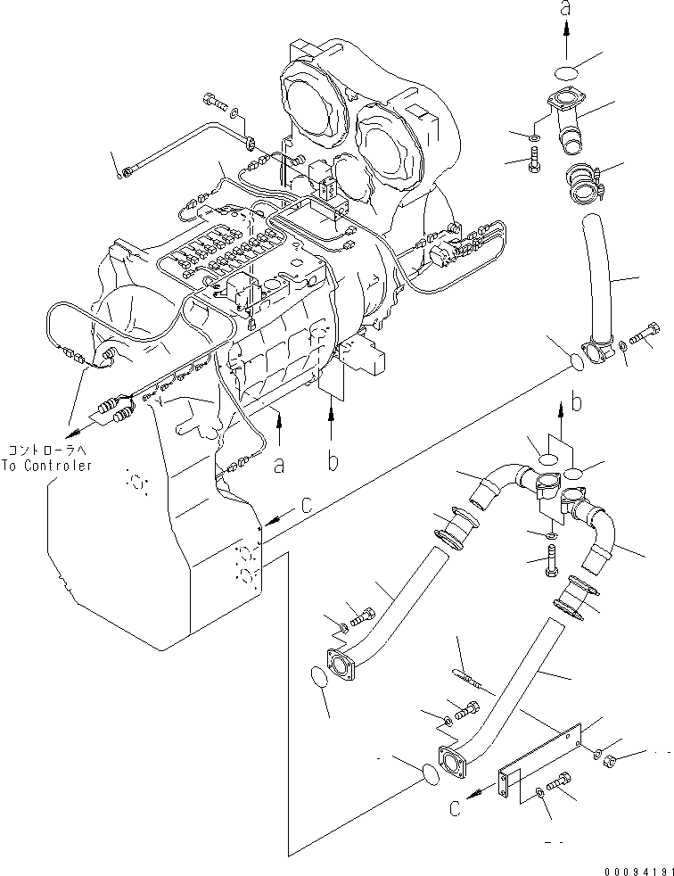 Трубка 42C-15-14210 KOMATSU