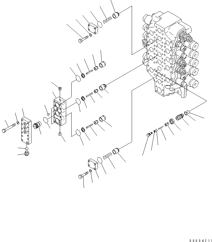 Valve Assembly, Control, English, USA and Puerto Rico 709-15-95600 KOMATSU