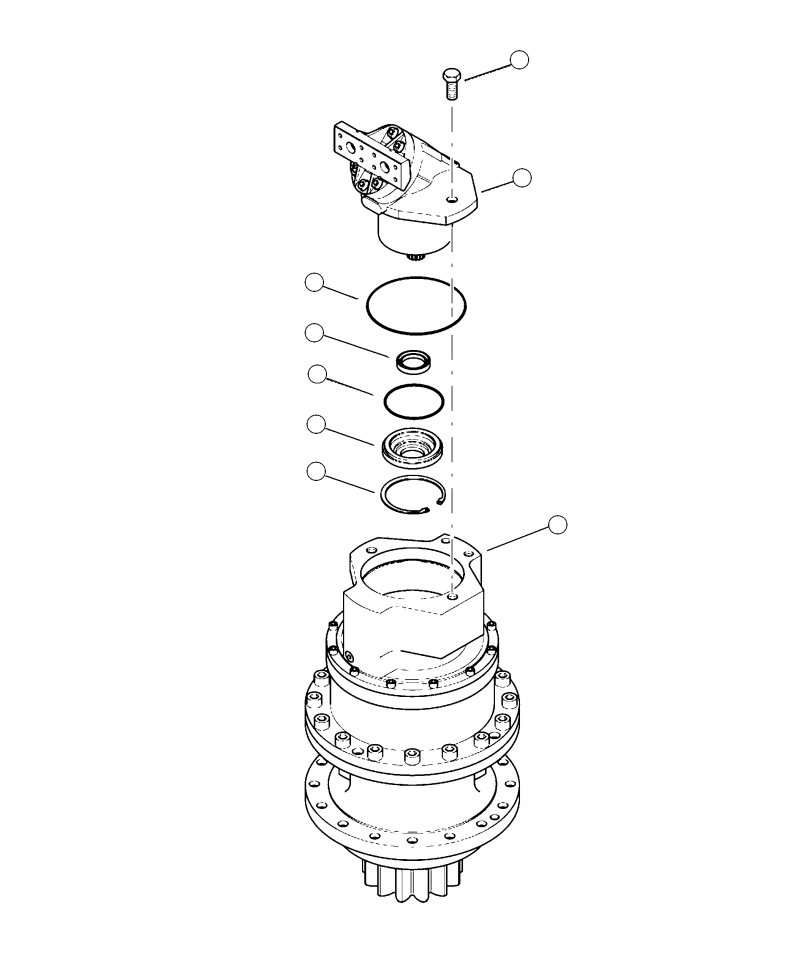 MOTOR, SWING 17312KF KOMATSU