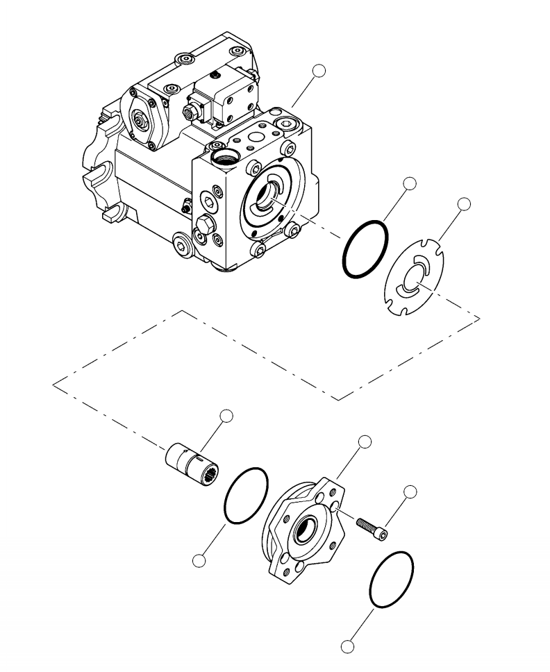 O-RING, THRU DRIVE PILOT 81644 KOMATSU