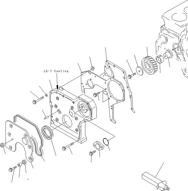 GEAR, IDLER - CAMSHAFT 6206-31-6310 KOMATSU