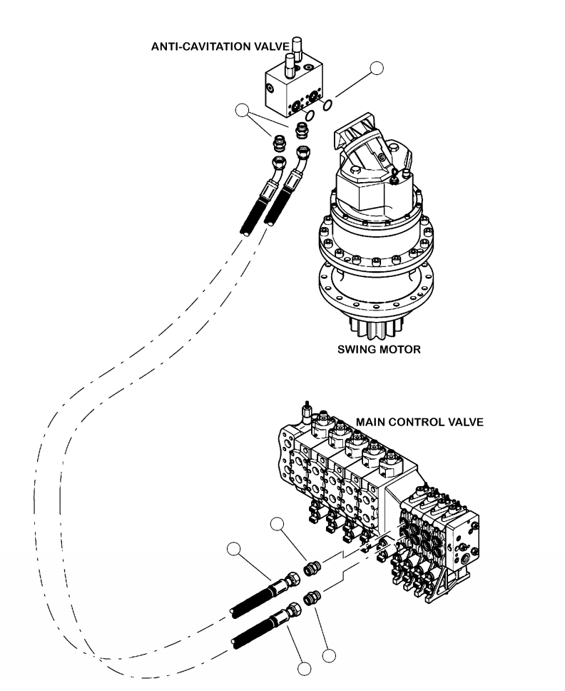 HOSE ASSEMBLY (4138-12-120S-1204-W) 23561KF KOMATSU