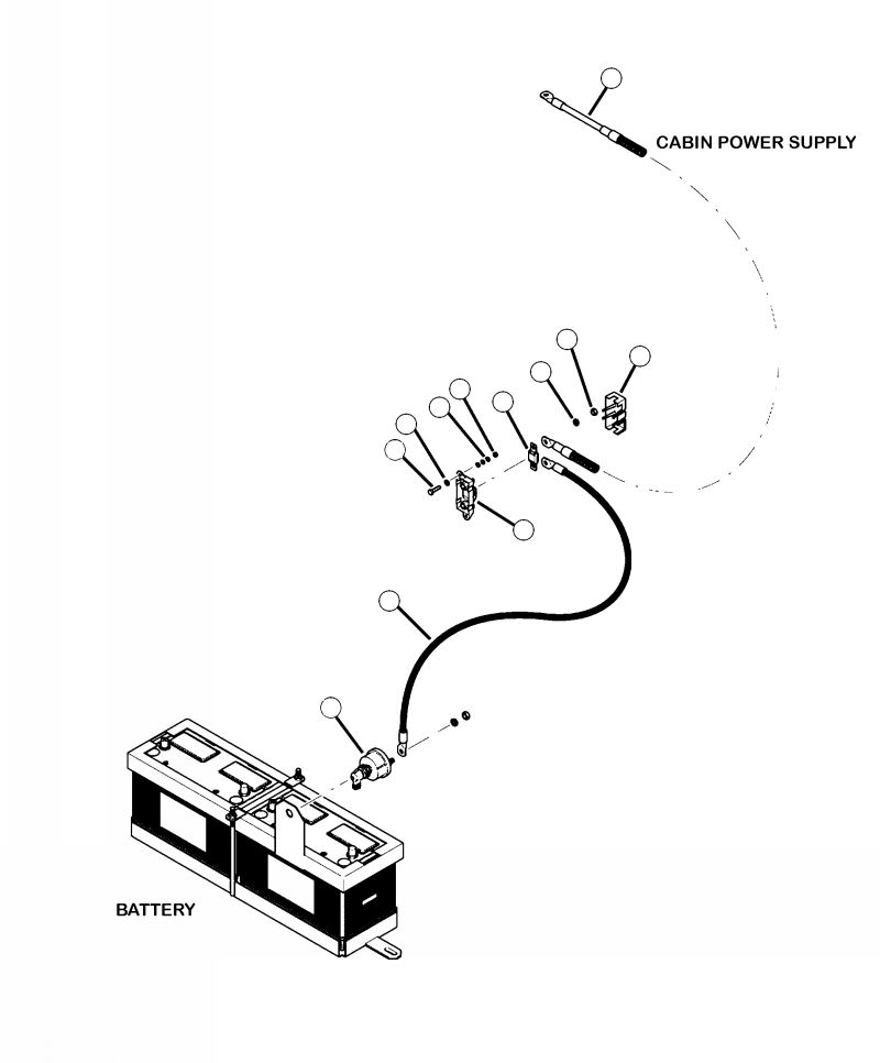 CABLE, POSITIVE FEED 29358KF KOMATSU