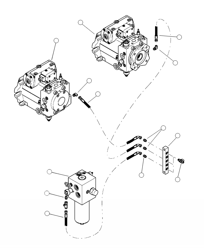 HOSE ASSEMBLY (2031-02-04OS-04OS) 83083KF KOMATSU