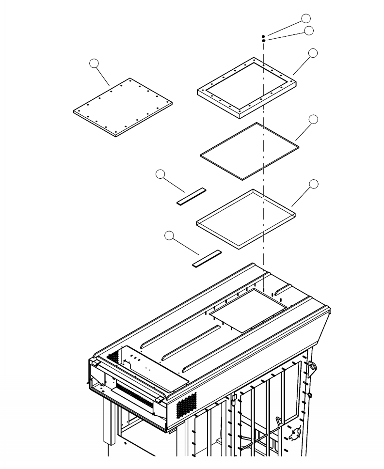 GUARD, SKYLIGHT SCRATCH 26420KF KOMATSU