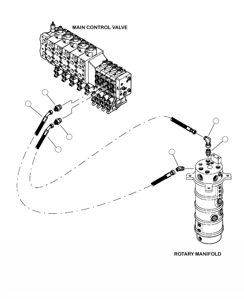 HOSE ASSEMBLY (4080-08-080S-0804) 17387KF KOMATSU
