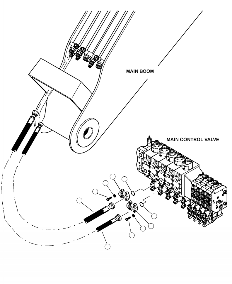 HOSE ASSEMBLY (4083-16-160S-16C1) 16645KF KOMATSU