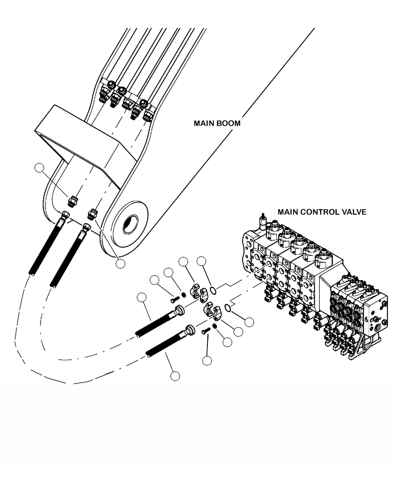 HOSE ASSEMBLY (4070 12-12OS-16FS) 16641KF KOMATSU