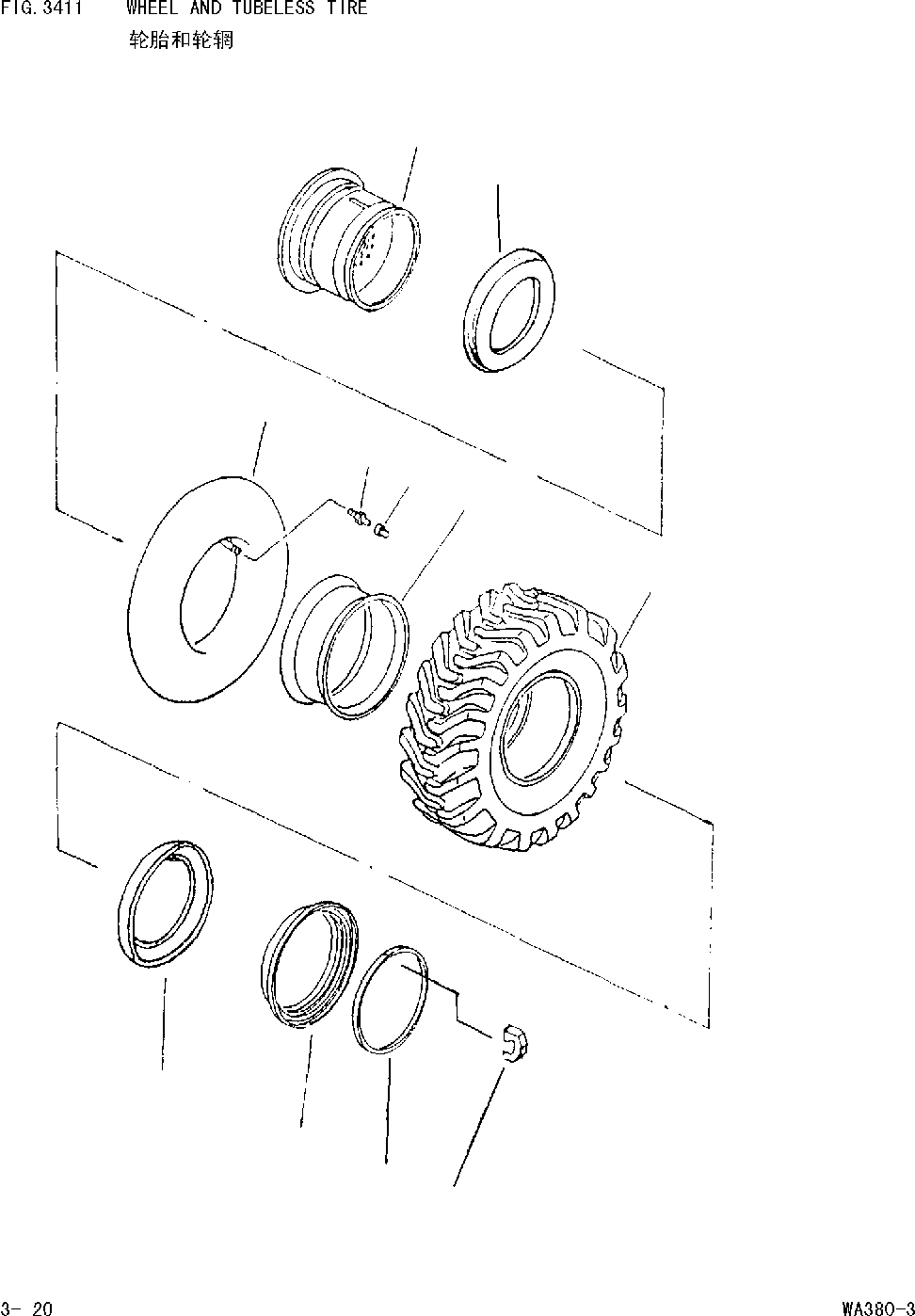 TIRE ASS'Y 423-30-Z0010 KOMATSU