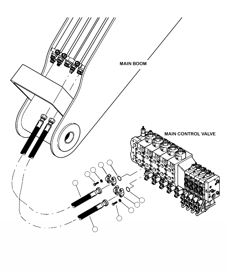 HOSE ASSEMBLY (4076-16-160S-16CI) 16644KF KOMATSU