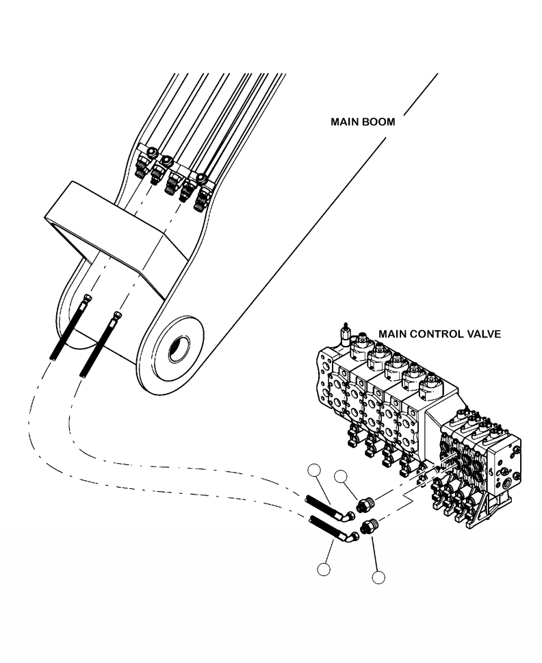 HOSE ASSEMBLY (4087-08-080S-0804) 15257KF KOMATSU