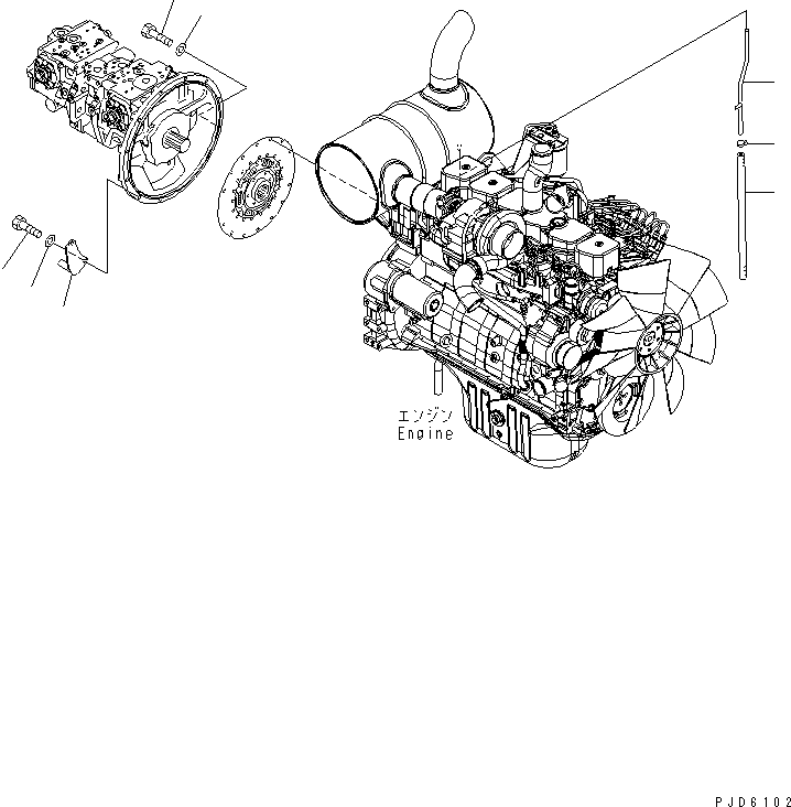 Демпфер 207-01-61310 KOMATSU