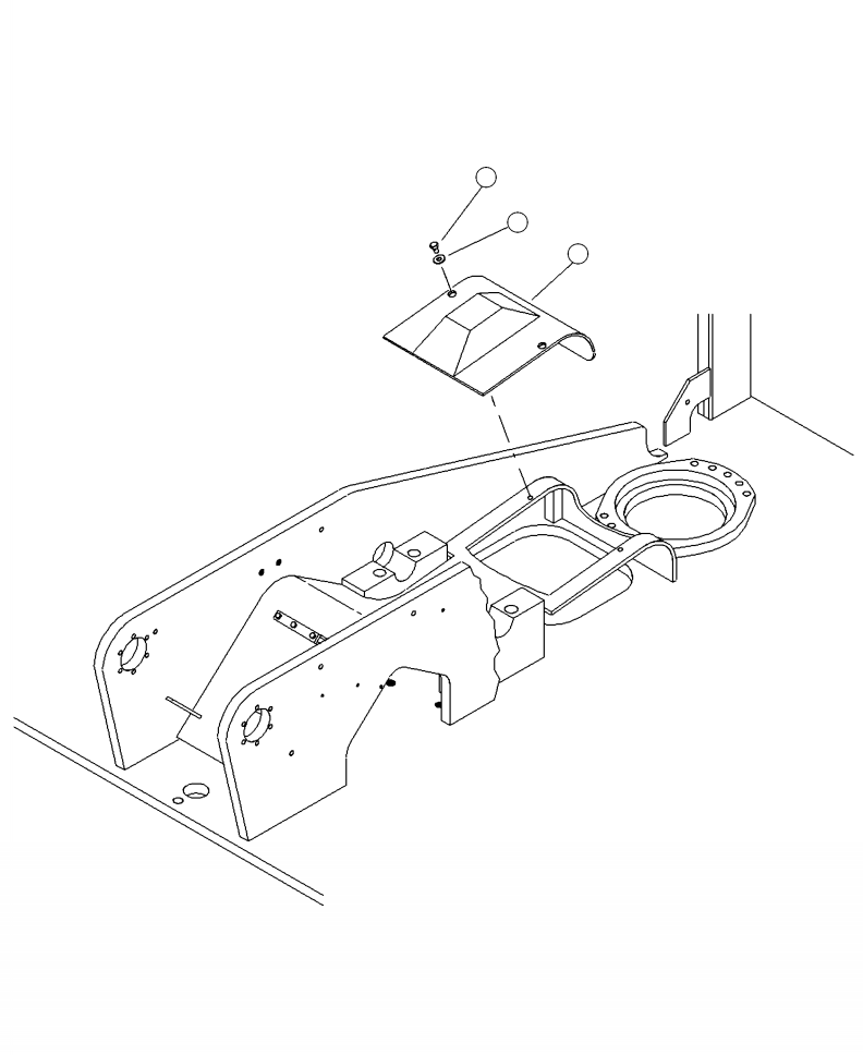 COVER, SWIVEL JOINT 4A1-46-10410 KOMATSU