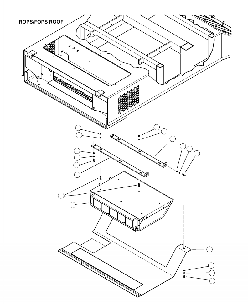 BRACKET, AIR CONDITIONER MOUNTING 27284KF KOMATSU