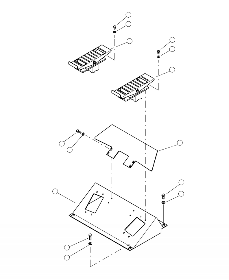 BRACKET, FOOT CONTROLLER 27350KF KOMATSU