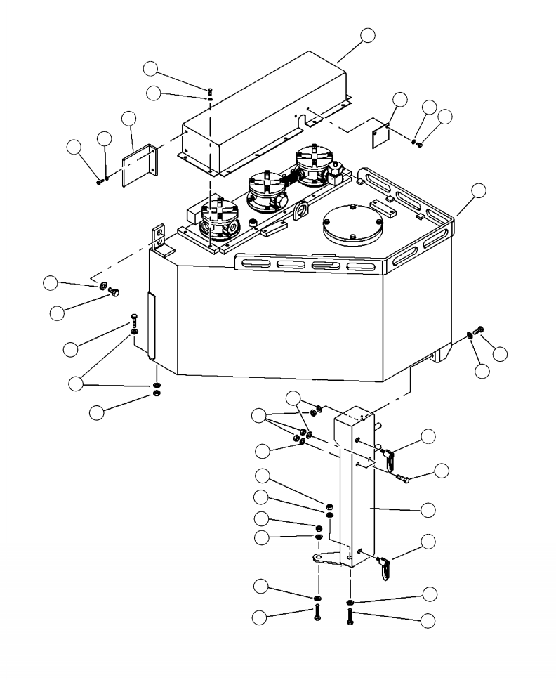 SUPPORT, HYDRAULIC TANK 26868KF KOMATSU