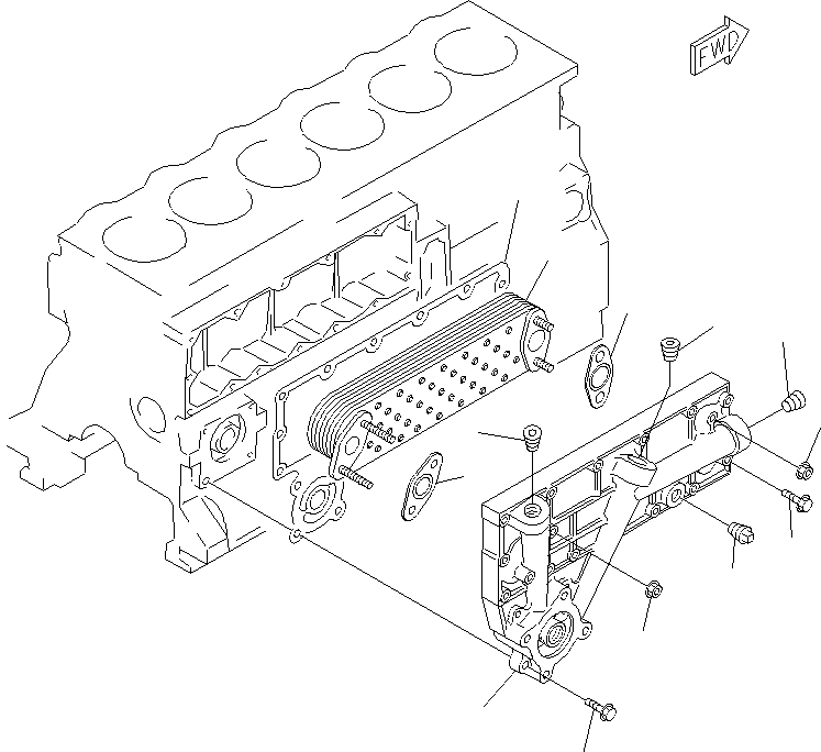 Прокладка 6204-61-5191 KOMATSU