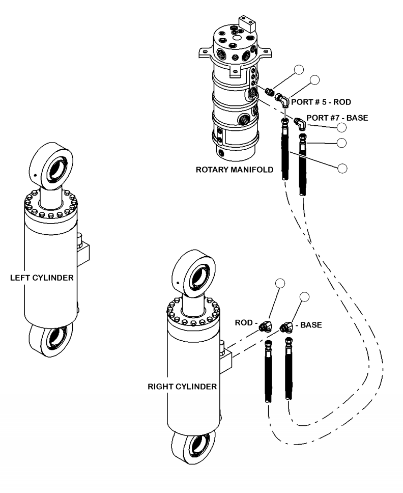 HOSE ASSEMBLY (4052-08-080S-080SW WS150) 84658KF KOMATSU