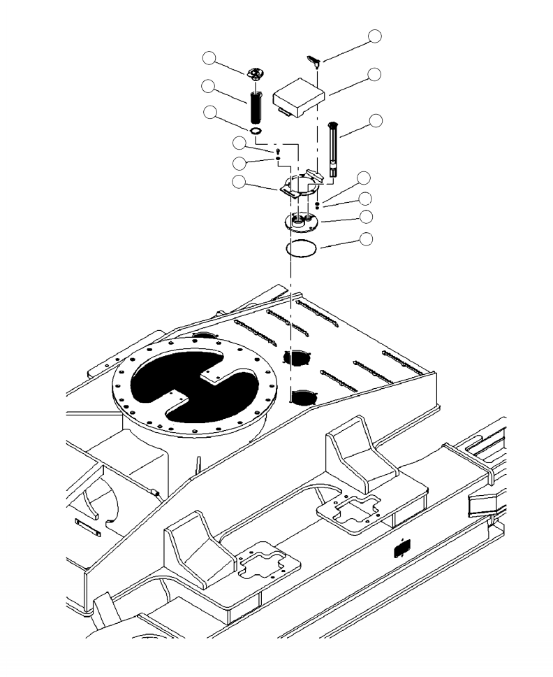 BRACKET, FUEL COVER 80845KF KOMATSU