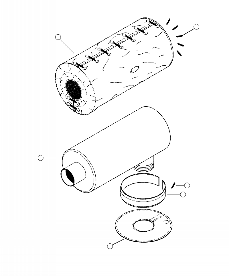 SPRING, MUFFLER INSULATION 23126 KOMATSU